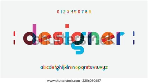 Modern Creative Alphabet Future Fonts Style Stock Vector (Royalty Free ...