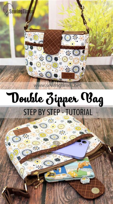 Diy Double Zip Crossbody Bag Artofit