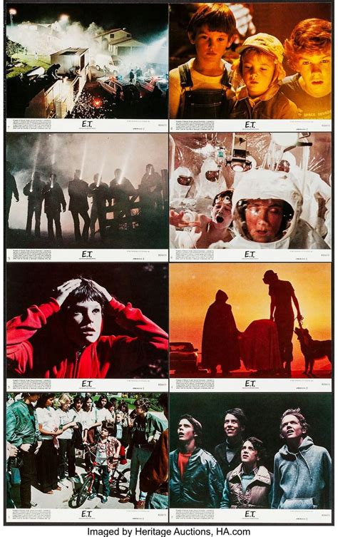 E T THE EXTRA TERRESTRIAL 1982 Movie Lobby Cards Lobby Cards Et