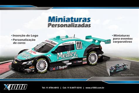 A Miniatura De Carro Stockcar Personalizado Da X Miniaturas Uma