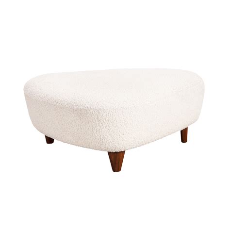 Cloud Ottoman Shearling Event Trade Show Furniture Rental FormDecor