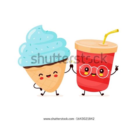 Cute Happy Smiling Ice Cream Cone Stock Vector Royalty Free