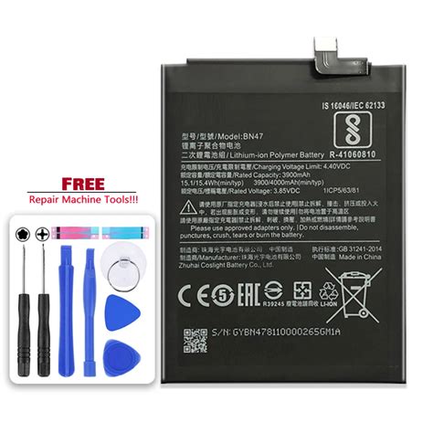 For Xiao Mi Bn47 Bn 47 Battery For Xiaomi Redmi 6 Pro 6pro For Redmi6