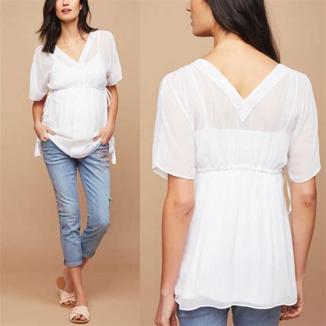 Venta Blusa De Gasa Blanca En Stock