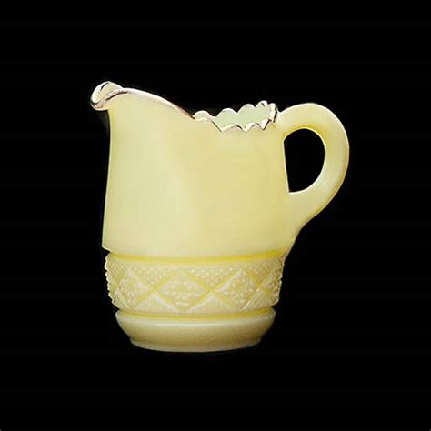 Eapg Cream Pitcher In The Cut Block Pattern Reuzeit Emporium