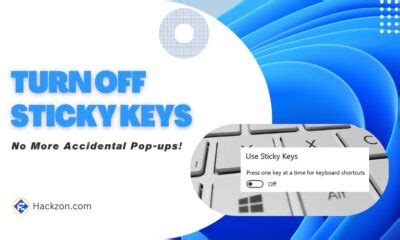 Turn Off Sticky Keys in Windows Easily {4 QUICK METHODS}