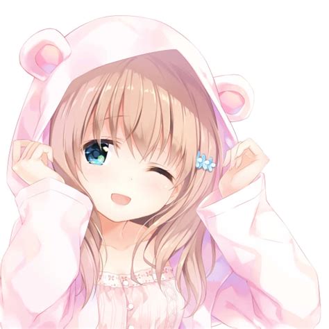 Download Cute Anime Girl In Hoodie Profile Picture | Wallpapers.com