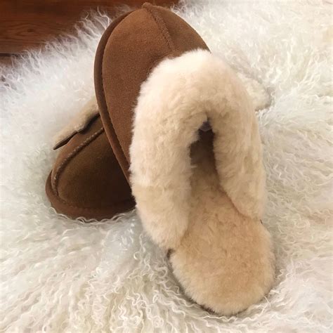 Sheepskin Slippers Sheepskin Mules Ladies Slippers Fur Etsy Uk