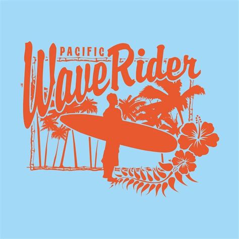 Premium Vector Pacific Wave Rider Vector
