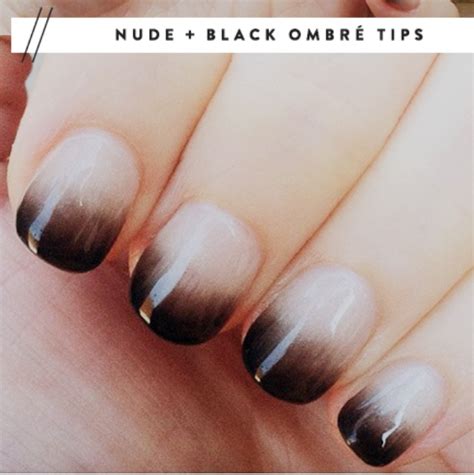 Black Nude Ombr Nails Nails Goth Nail Art Goth Nails