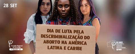 CRP de Setembro dia de luta pela descriminalização do aborto na América Latina e Caribe