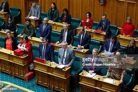 Labour Party MPs look on during budget day 2023 at Parliament on May ...