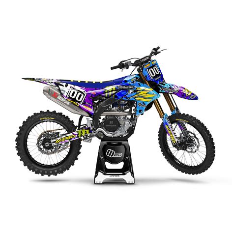 Kit déco Motocross YAMAHA YZ 65 2DR1 BLUE WHITE