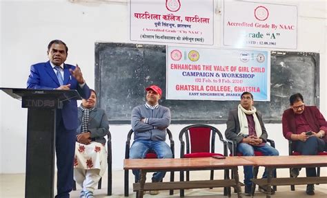 Workshop On ‘enhancing The Value Of Girl Child At Ghatshila College