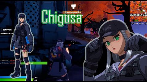 Skin Chigusa Gameplay Fortnite Battle Royale Youtube