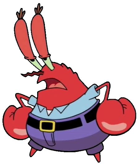 Mr Crabs Animated Ocean Sea Creature Cartoon Png