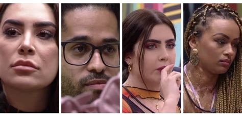 Enquete BBB 22 Paredão Naiara Luciano Jade e Natália são os 4