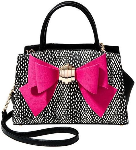 Betsey Johnson Bow You See It Dotty Removable Bow Satchel Betsy Johnson Bags Betsey Johnson