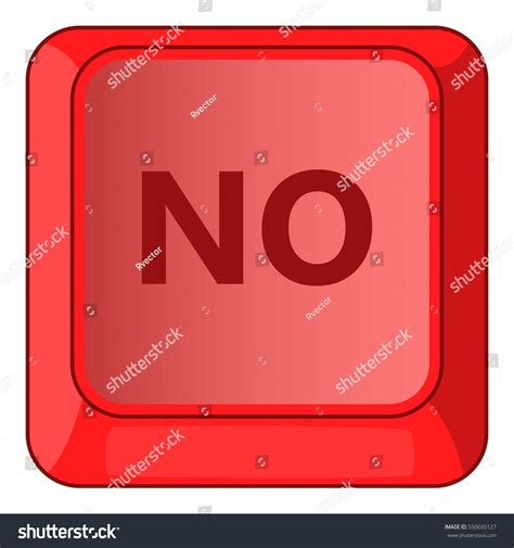 No Red Button Icon Cartoon Illustration Stock Illustration 550035127 | Shutterstock