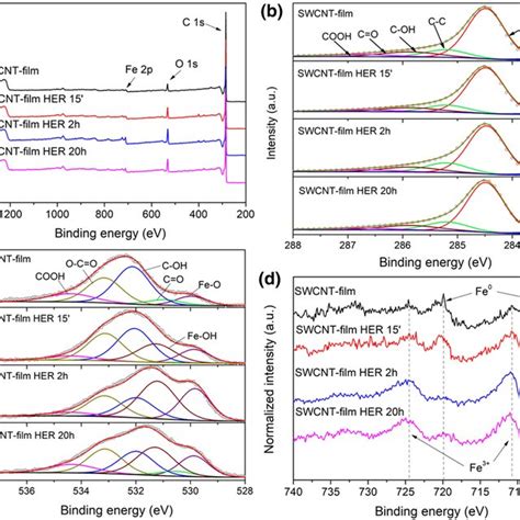 A Xps Survey Spectra And High Resolution Xps Spectra In B C 1s