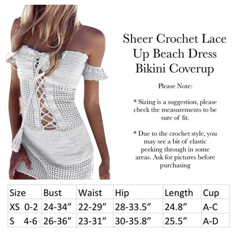 Swim Boho Crochet Lace Up Beach Dress Bikini Coverup Poshmark