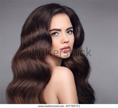 Beauty Hair Brunette Girl Portrait Long Stock Photo 697789711 Shutterstock