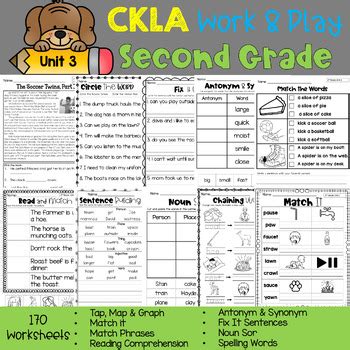 Ckla Second Grade Skills Work And Play Unit Amplify Worksheets