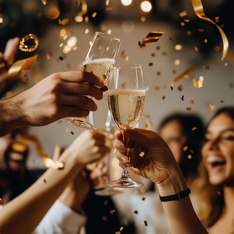 Group Of Indian People Toasting With Champagne Premium Ai Generated Image