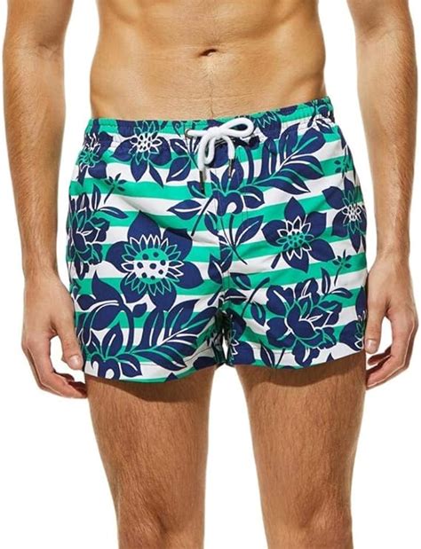 Trunks Tie Print Mens Boxer Shorts Beach Trunks Pant Stripe Clothing