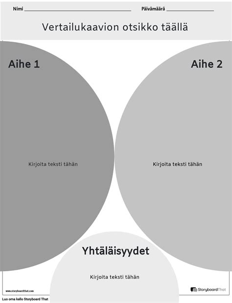 Uusi Luo Sivuvertailukaaviomalli Storyboard By Fi Examples