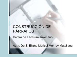 Construcci N De P Rrafos Ppt