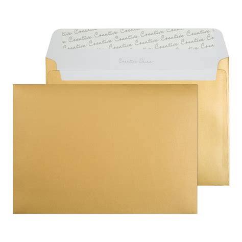 Blake Metallic Gold C5 130gsm Peel And Seal Wallet Envelopes Blk93029