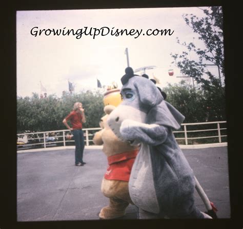 Growing Up Disney: Photo Flashback! Pooh and Eeyore - 40 years apart