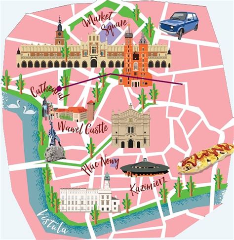 Krakow Tourist Attractions Map Tourist Destination In The World