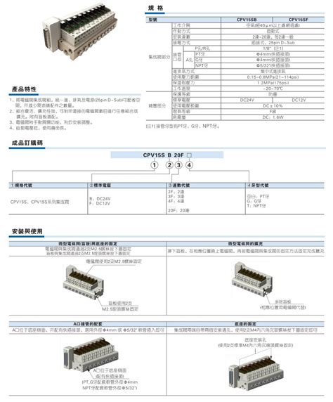 。装亚德客airtac集成阀cpv15s B F 2f原 F 4f 5f 6f 7f 8f 9f 虎窝淘