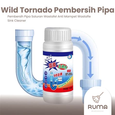 Jual Wild Tornado Serbuk Pembersih Saluran Air Anti Mampet Sumbat Pipa