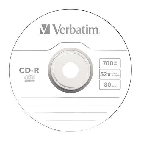 Disco Cd R Verbatim Cd R 700 Mb 52x 80 Min Proingsoft Proyectos