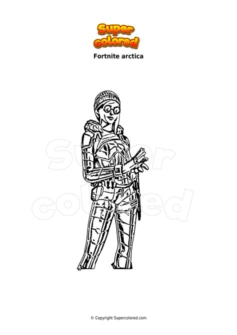 Disegno Da Colorare Fortnite Arctica Supercolored