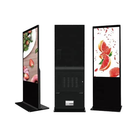 Floor Standing 32 43 49 55 65 Inch LCD Advertising Player 4K Vertical