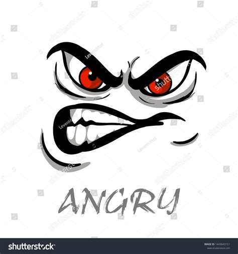 5,707 Red cartoon eyes angry Stock Illustrations, Images & Vectors ...