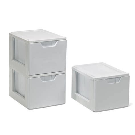 White Stackable Storage & File Drawer | The Container Store