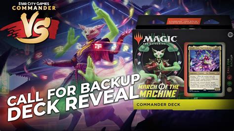 Call For Backup Full Deck Reveal March Of The Machine Commander Deck