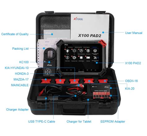 XTOOL X 100 X100 PAD2 Pro Diagnostic Tool Key Programmer Full Version