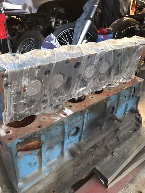 Inline 6 Cylinder Chevy Engine With Rebuilt Head Blue Flame 235 Engine For Sale In Los Angeles