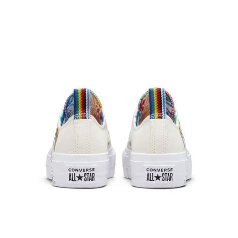 Купить Converse Lift Pride Радуга белые низкие со скидкой в СПб | KEDS SHOP