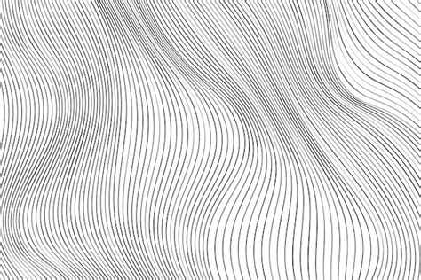 Fondo De Ondas Abstractas En Blanco Y Negro Vector Premium