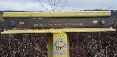 Route Of Historic Applegate Trail Jackson County Or Oregon