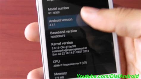 Install Jelly Bean Android Cm Preview On Galaxy S I Youtube