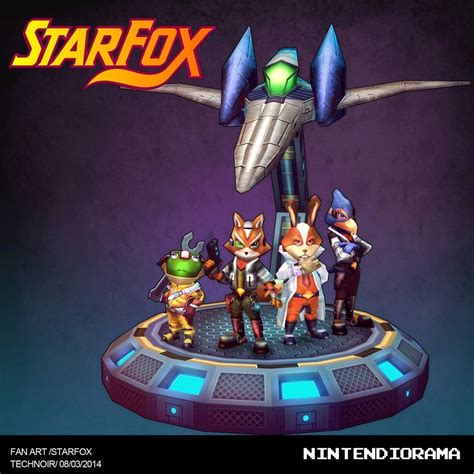 Artstation Starfox Fan Art Low Poly Model Construction