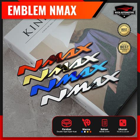 Jual Emblem Nmax D Logo Nmax Emblem Motor Bukan Stiker Atau Sticker